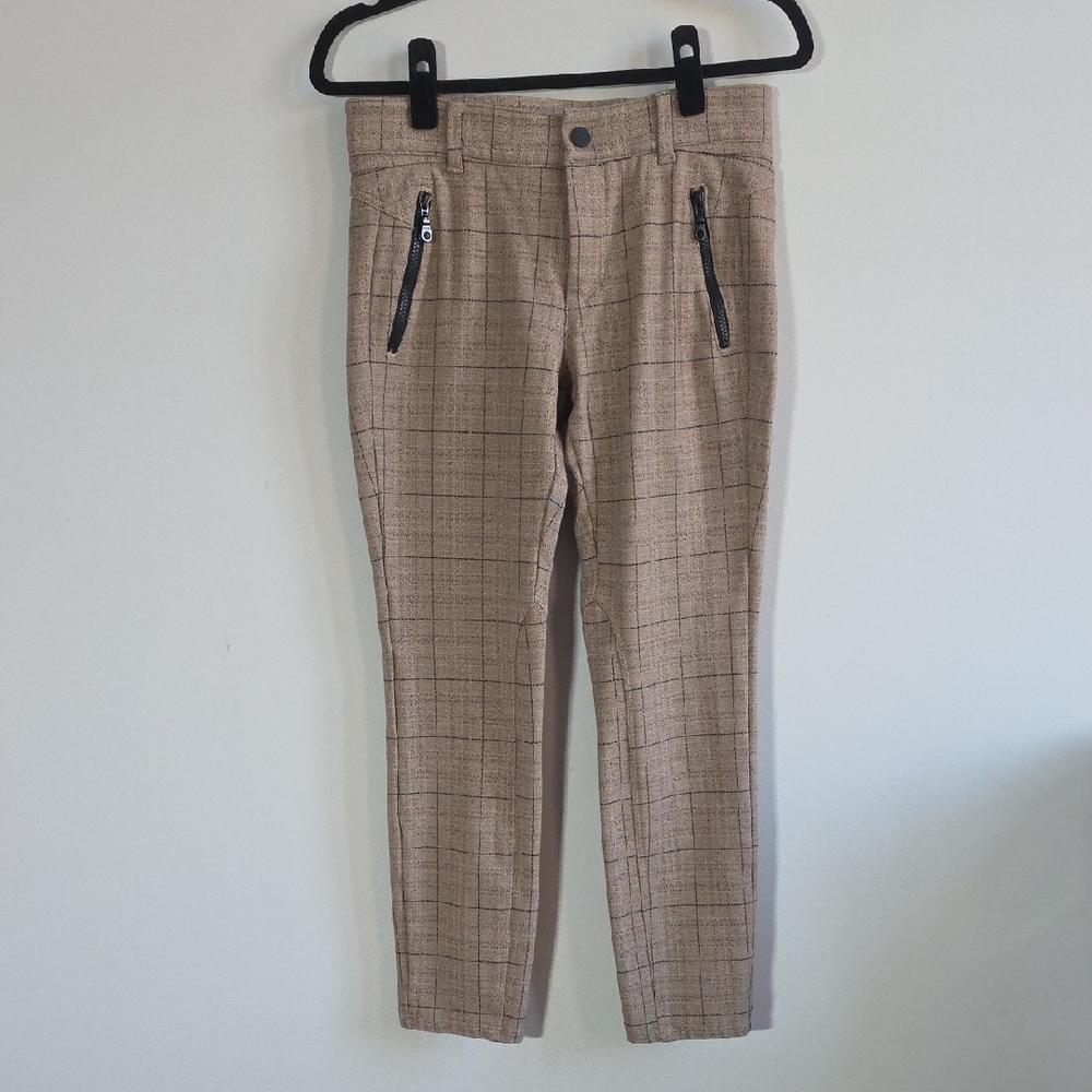 MAC Future Concept - Vision Beige Plaid Riding Pants - Size 36